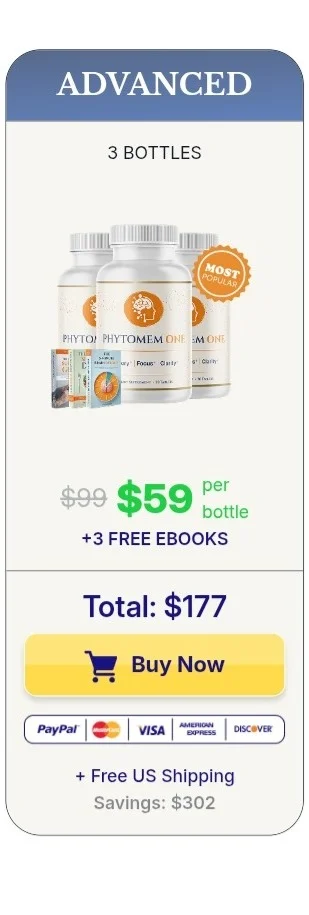 Phytomem One™ 3 bottles pricing